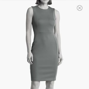 Princess Seam Sheath Dress GREY